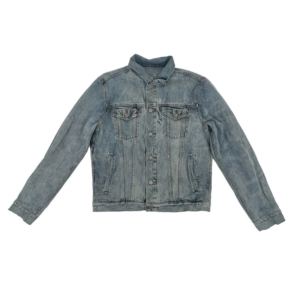 Gap 1969 Pointed Collar Denim Jean Jacket Size Medium Women's